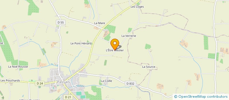 localisation de l'entreprise MADAME RENEE PELOUIN à PASSAIS VILLAGES