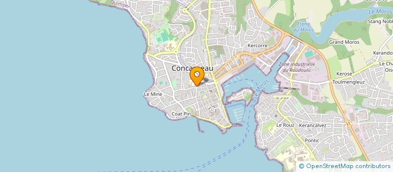 localisation de l'entreprise MADAME RENEE PENGAM à CONCARNEAU