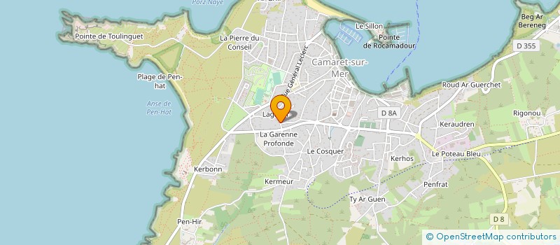 localisation de l'entreprise MADAME RENEE PENNEC  CAMARET-SUR-MER