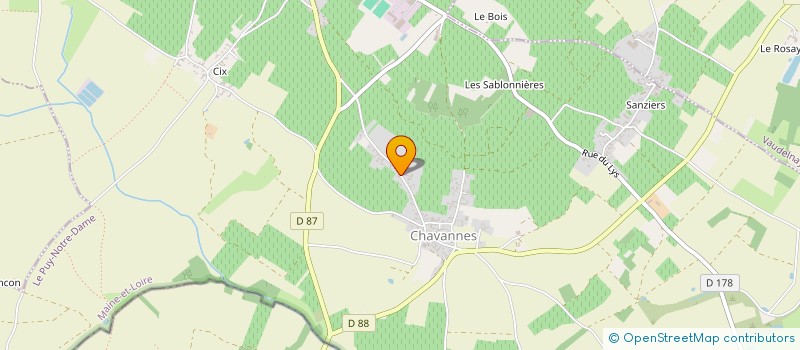 localisation de l'entreprise MADAME RENEE PICHARD à BELLEVIGNE-LES-CHATEAUX