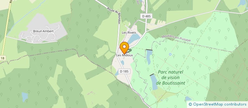 localisation de l'entreprise MADAME RENEE PORCHEL à MOUTIERS-EN-PUISAYE