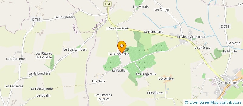 localisation de l'entreprise MADAME RENEE POUVREAU-LAFOND à COURTOMER