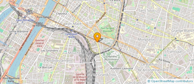 localisation de l'entreprise MADAME RENEE PRAT à LYON