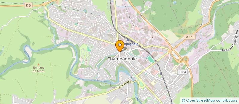 localisation de l'entreprise MADAME RENEE PROST-BOUCLE  CHAMPAGNOLE