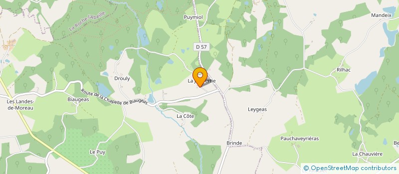 localisation de l'entreprise MADAME RENEE PROUILLAC à COUSSAC-BONNEVAL