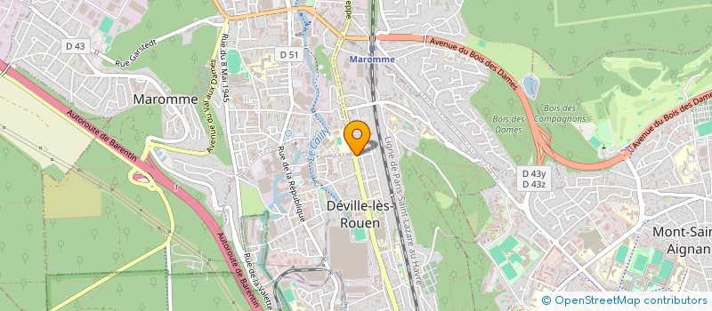 localisation de l'entreprise MADAME RENEE RAGOT  DEVILLE-LES-ROUEN