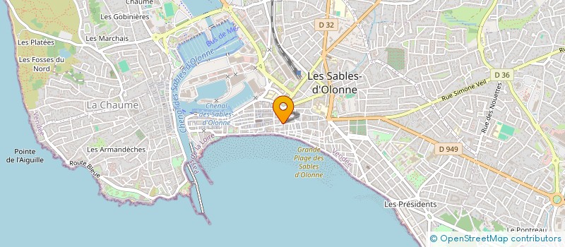 localisation de l'entreprise MADAME RENEE RANGEARD  LES SABLES D'OLONNE