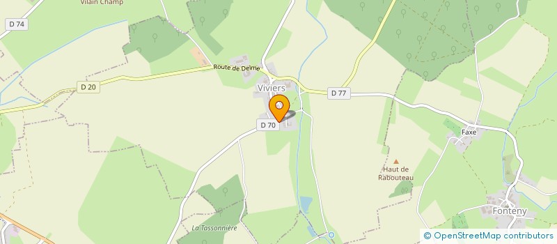 localisation de l'entreprise MADAME RENEE REGNIER  VIVIERS