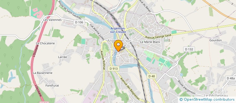 localisation de l'entreprise MADAME RENEE RICHARD à ARGENTON-SUR-CREUSE