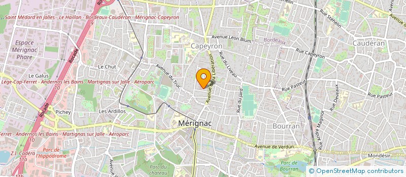 localisation de l'entreprise MADAME RENEE ROSSIGNOL à MERIGNAC