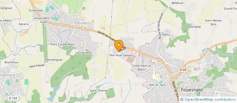 localisation de l'entreprise MADAME RENEE ROUSSEAU  FOUESNANT