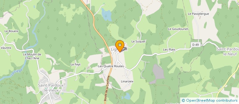 localisation de l'entreprise MADAME RENEE SAUGERAS  CHAVEROCHE