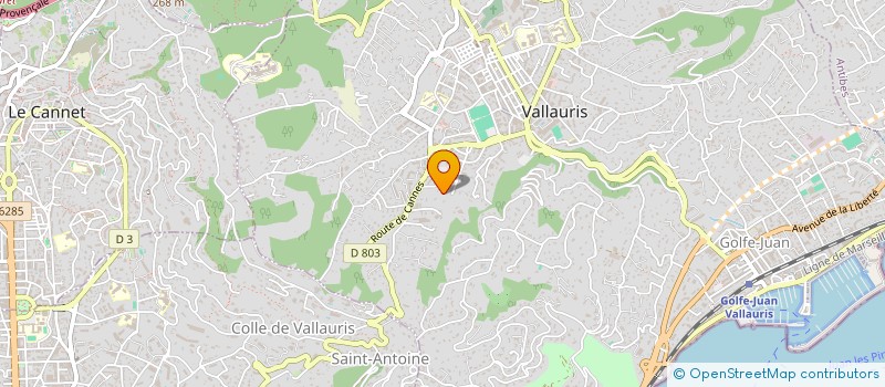 localisation de l'entreprise MADAME RENEE SPASARO à VALLAURIS