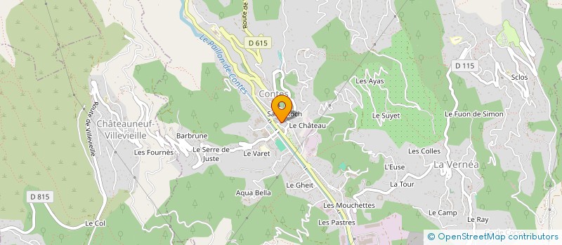 localisation de l'entreprise MADAME RENEE TOUSSAN à CONTES