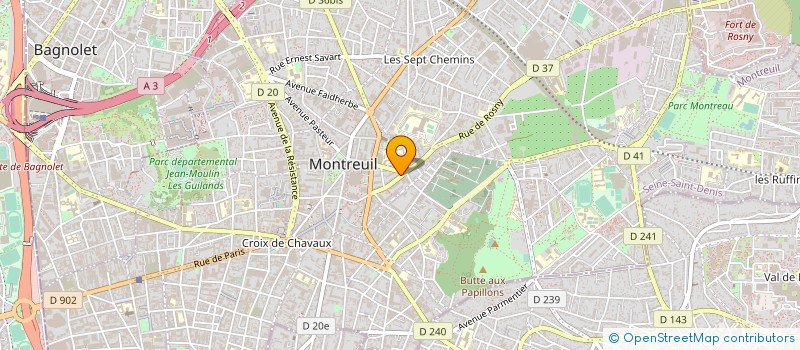 localisation de l'entreprise MADAME RENEE TRICOT à MONTREUIL