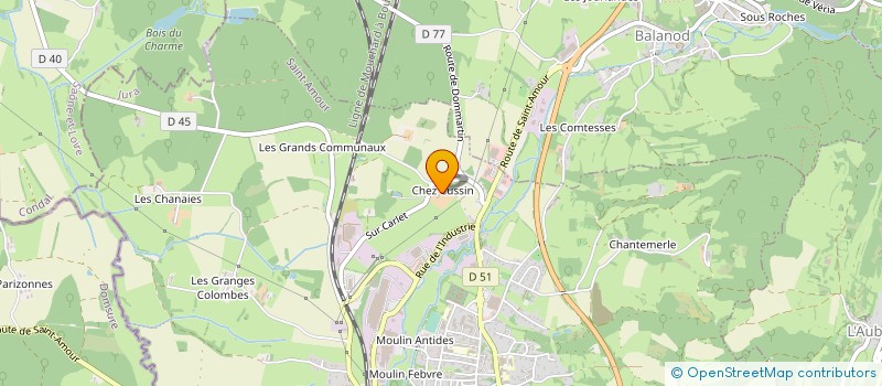 localisation de l'entreprise MADAME RENEE UNY à SAINT-AMOUR