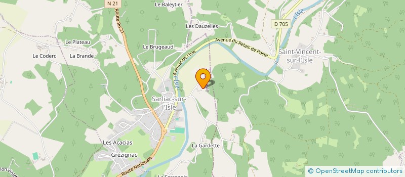 localisation de l'entreprise MADAME RENEE VACHER  COULAURES