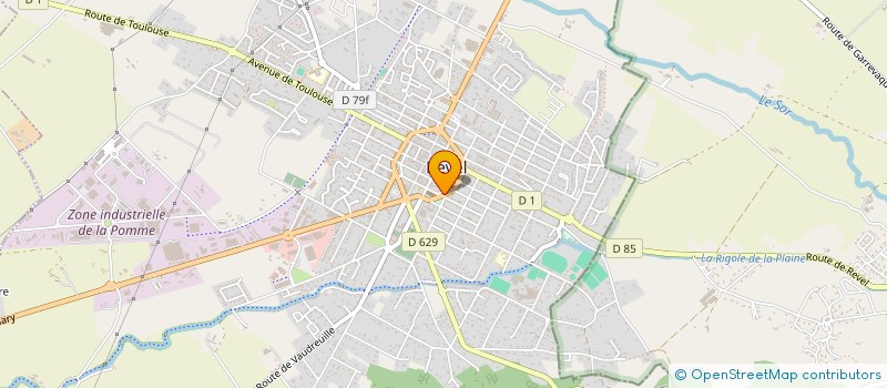 localisation de l'entreprise MADAME RENEE VAISSIERE  REVEL