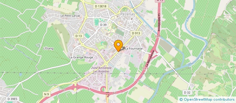 localisation de l'entreprise MADAME RENEE VERNAZOBRES  PEZENAS