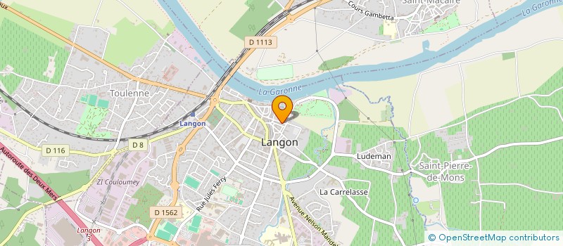 localisation de l'entreprise MADAME RENEE VIDAL à LANGON