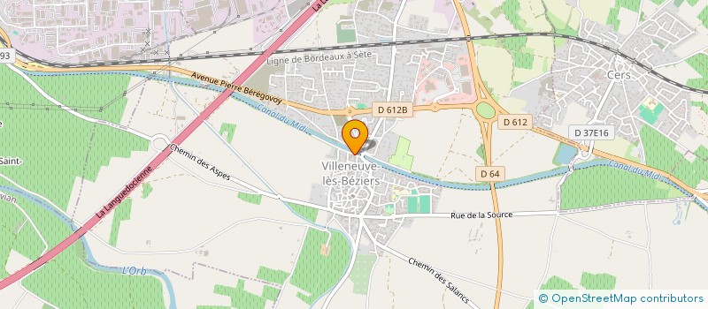 localisation de l'entreprise MADAME RENEE VILLEMIN à VILLENEUVE-LES-BEZIERS