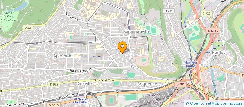 localisation de l'entreprise MADAME RENELDE BROUTIN à LE HAVRE