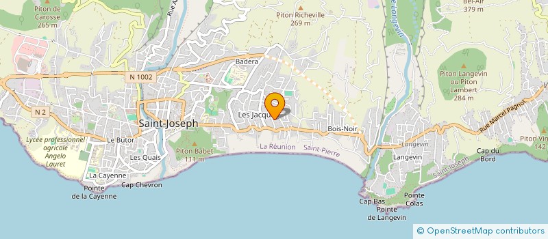 localisation de l'entreprise MADAME RENETTE LEBON à SAINT-JOSEPH