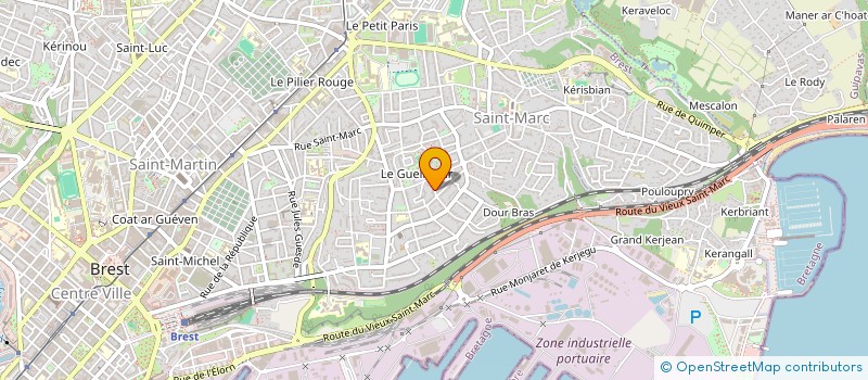 localisation de l'entreprise MADAME RENFENG SU à BREST