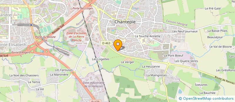 localisation de l'entreprise MADAME RENNE GAUDIN  CHANTEPIE