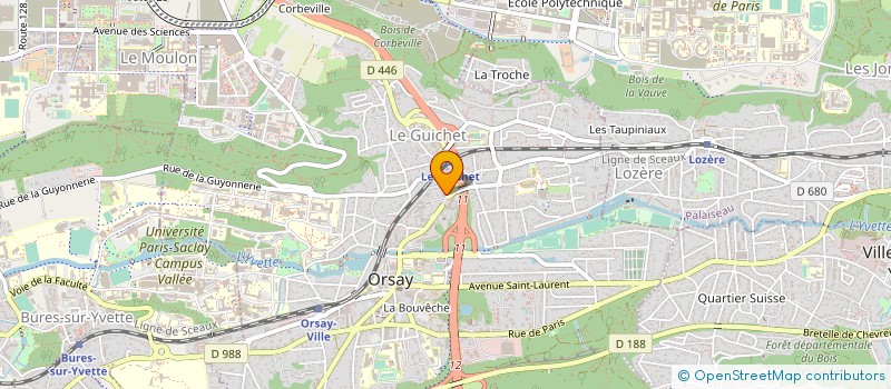 localisation de l'entreprise MADAME REOLE MAZET à ORSAY