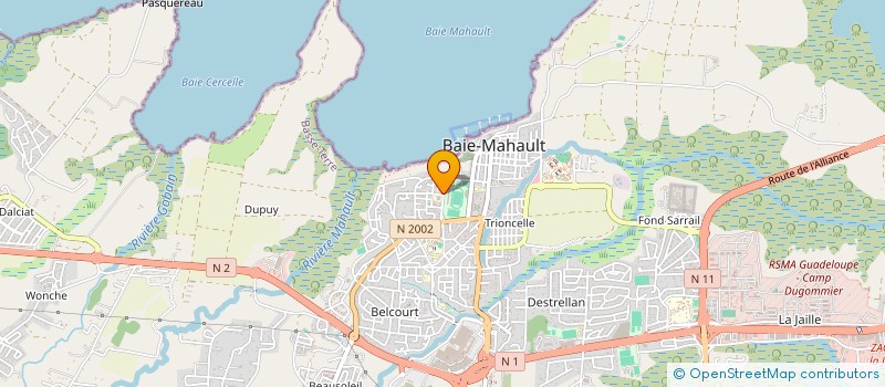 localisation de l'entreprise MADAME RESIANE COLLARIN à BAIE-MAHAULT