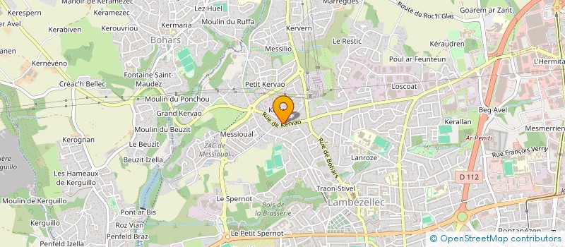 localisation de l'entreprise MADAME RETEAU MADEC à BREST