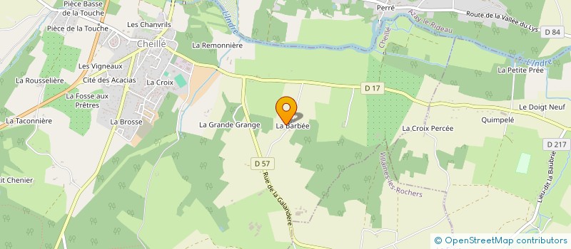 localisation de l'entreprise MADAME RETHORE GWENDOLINE  CHEILLE