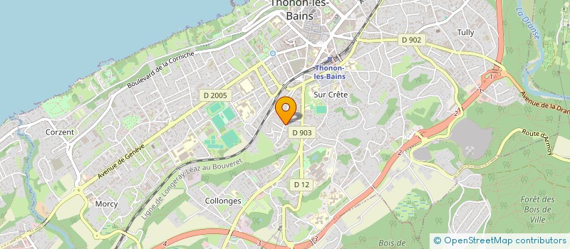 localisation de l'entreprise MADAME REYNOLD GUEGAIN à THONON-LES-BAINS