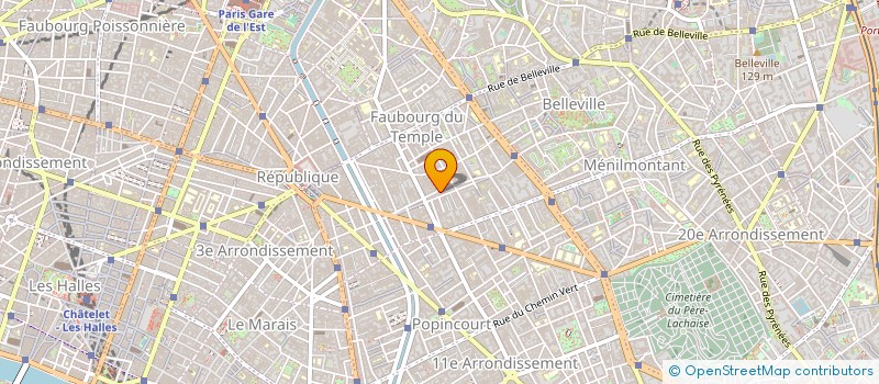 localisation de l'entreprise MADAME REZKIA BECHBECH à PARIS