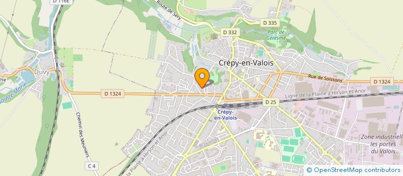 localisation de l'entreprise MADAME REZKIA KEZZOULI  CREPY-EN-VALOIS