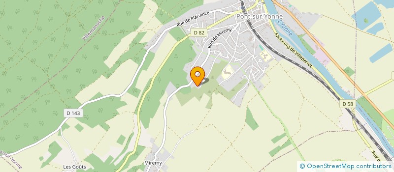 localisation de l'entreprise MADAME RHEA VILETTE  PONT-SUR-YONNE