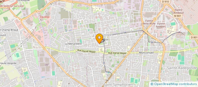 localisation de l'entreprise MADAME RHILOUDJIA BOUBEKEUR  TOURS