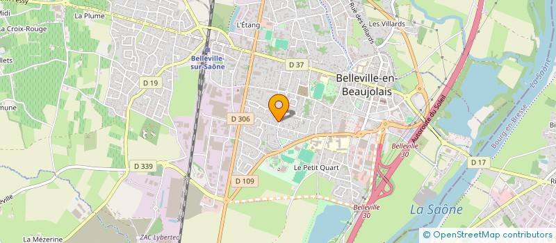 localisation de l'entreprise MADAME RHIMA FENTAZI à BELLEVILLE-EN-BEAUJOLAIS
