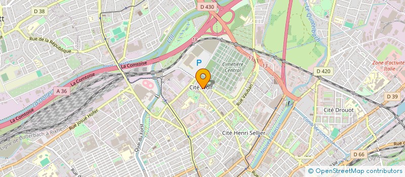 localisation de l'entreprise MADAME RHIZLAN DARROUF IKHELEF à MULHOUSE