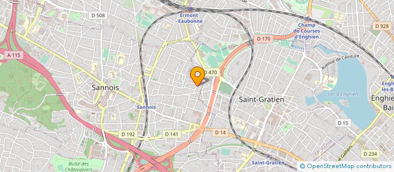 localisation de l'entreprise MADAME RHODE-MICHAELLA DORCELUS  SANNOIS