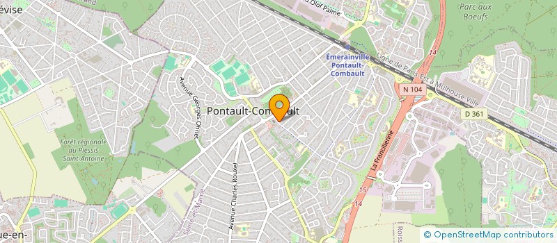 localisation de l'entreprise MADAME RIA MUNONGO à PONTAULT-COMBAULT