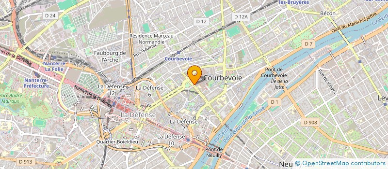 localisation de l'entreprise MADAME RIA VALECHA à COURBEVOIE