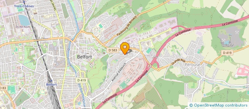 localisation de l'entreprise MADAME RIAHI ARBIA  BELFORT