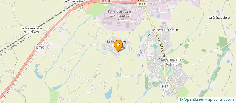 localisation de l'entreprise MADAME RICHARD SIMONNEAU  LES ACHARDS