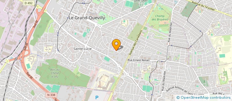 localisation de l'entreprise MADAME RIEGUINA GADJIZADIE  LE GRAND-QUEVILLY