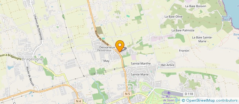 localisation de l'entreprise MADAME RIGOBERTE LEBORGNE  SAINT-FRANCOIS