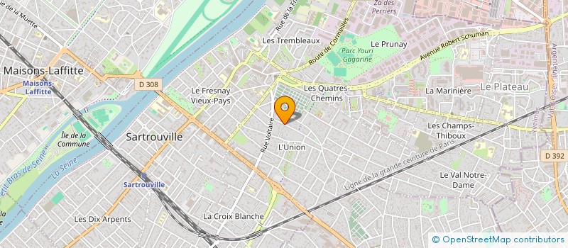 localisation de l'entreprise MADAME RIHAB HAFIDHI à SARTROUVILLE