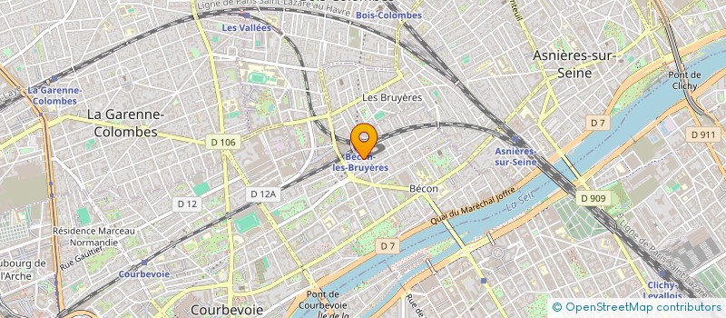 localisation de l'entreprise MADAME RIHAB OUESLATI à COURBEVOIE