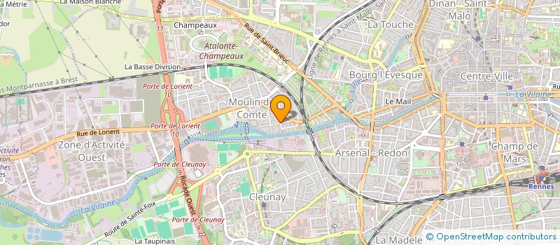 localisation de l'entreprise MADAME RIM BAHR MOHAMED  RENNES